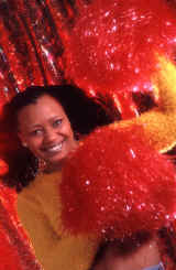 Pom pom girl en action